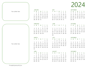 2024 photo calendar landscape layout