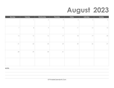 editable august 2023 calendar