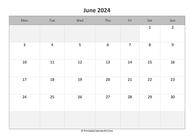 editable calendar june 2024