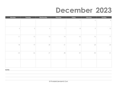 editable december 2023 calendar