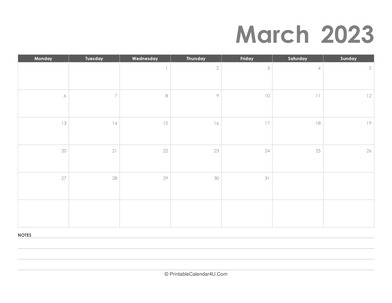 editable march 2023 calendar