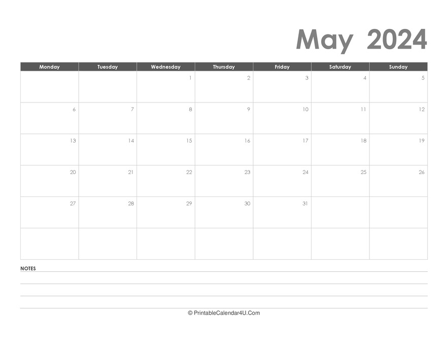 Editable Printable May Calendar 2024 Templates Printable Free