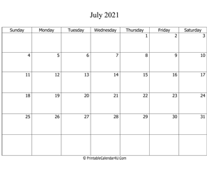 fillable 2021 calendar july