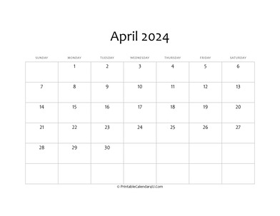 fillable 2024 calendar april