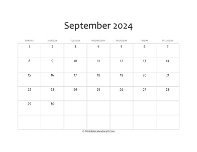 fillable 2024 calendar september