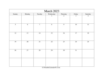march 2023 editable calendar with holidays