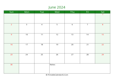 editable calendar june 2024 with us holidays