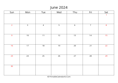 june 2024 calendar printable with uk bank holidays
